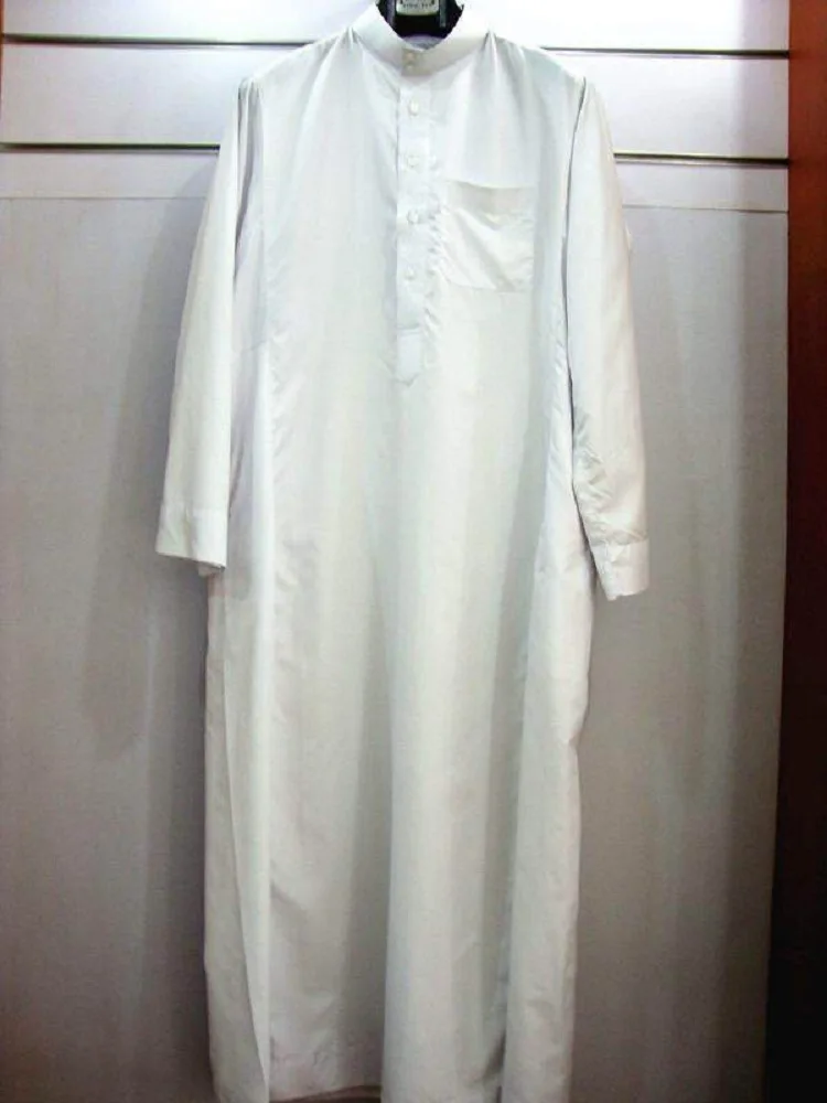 Vestido Abaya muçulmano para homens, Vestuário islâmico, Caftan árabe, Longo Robe, Dubai Eid Abayas, Oriente Médio Caftan, Abaya masculina