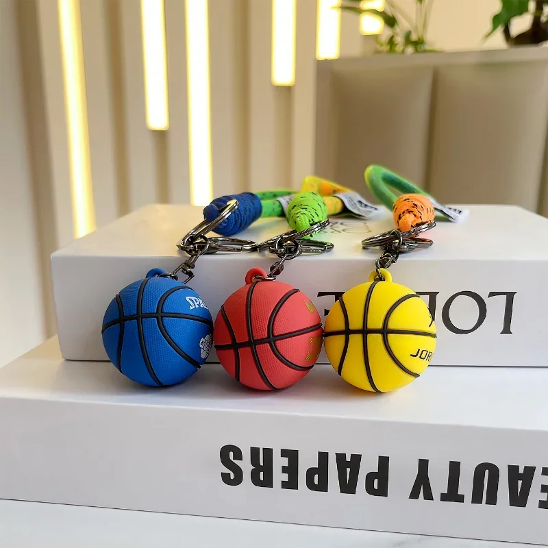 Sports Basketball Keychain Personalized Creative Backpack School Bag Small Pendant Car Key Chain Birthday Gift Gift