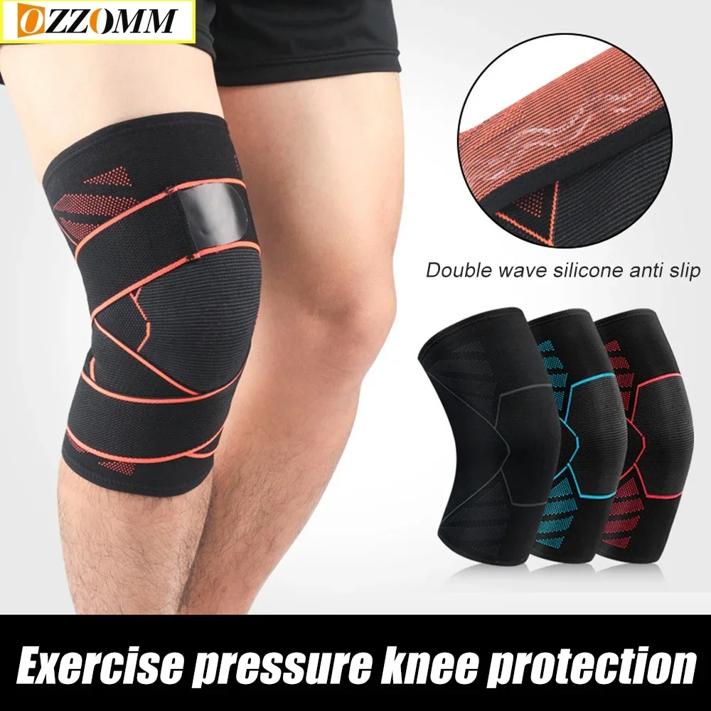 1PC Sports Compression Knee Brace, Adjustment Orthopedic Knee Pads For Work, Patella Protector, Volleyball, Running, Cycling