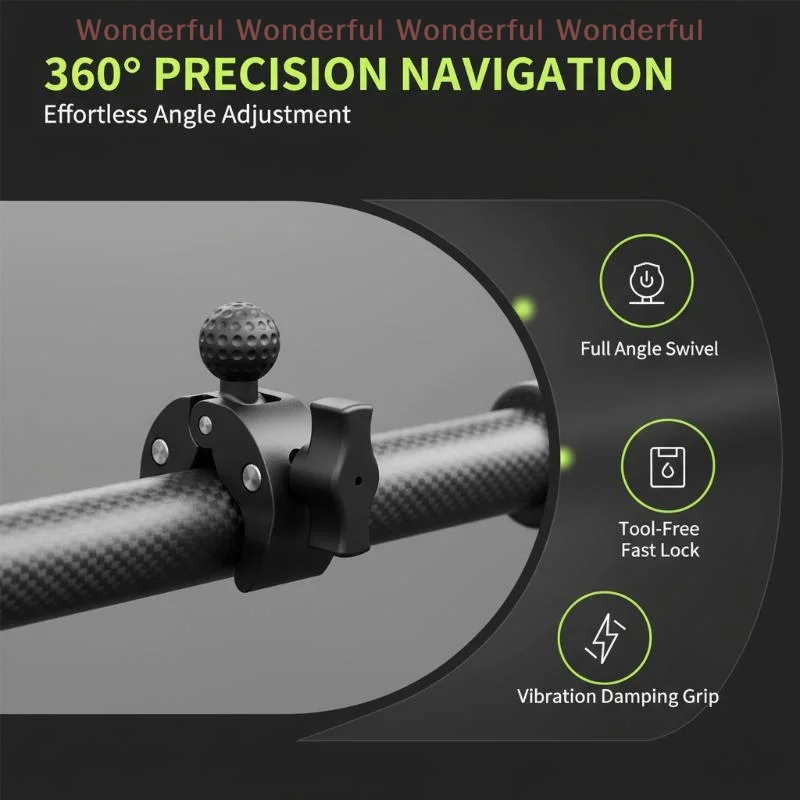 1Pcs Bike Motorcycle Phone Mount Holder 17/25MM Ball Claw Clamp Mount Support For Handlebar Tube Base RAM Mounts