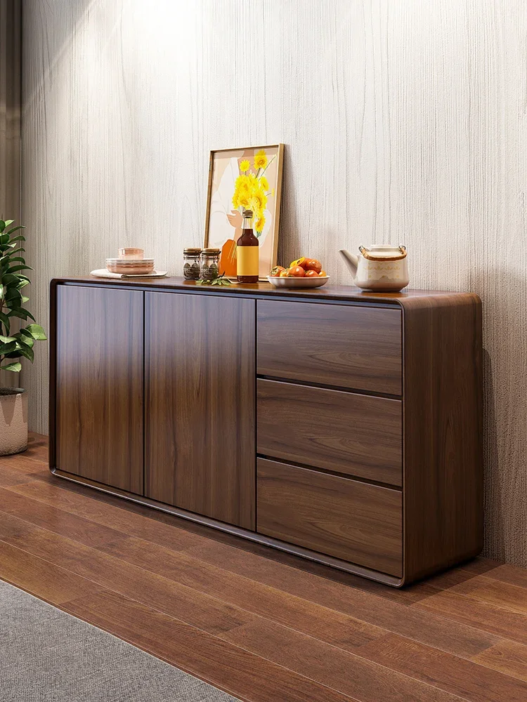 

# Modern Minimalist Sideboard Living Room Black Tea Cabinet Nordic Kitchen Locker Storage Cabinet