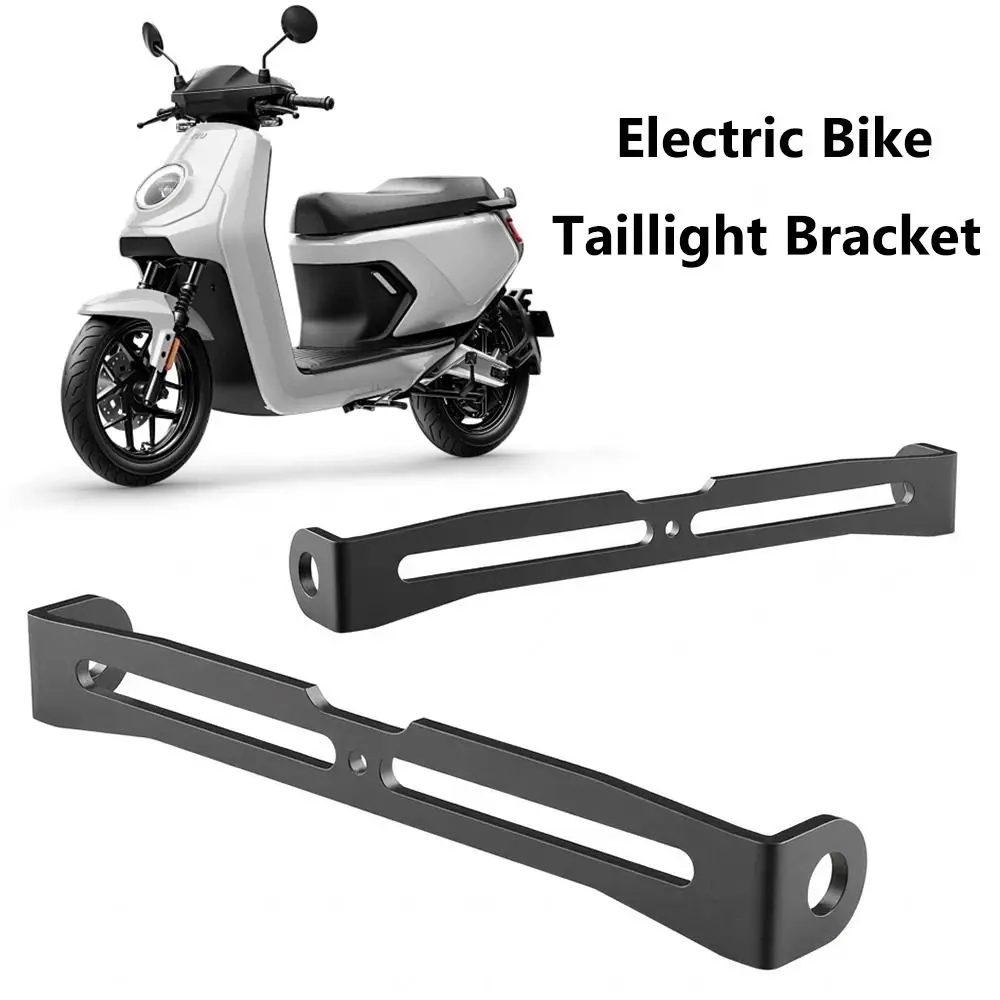 Black Electric Bike Taillight Bracket Iron Retrofitting Accessories Motorbike Rear Light Bracket Easy Install