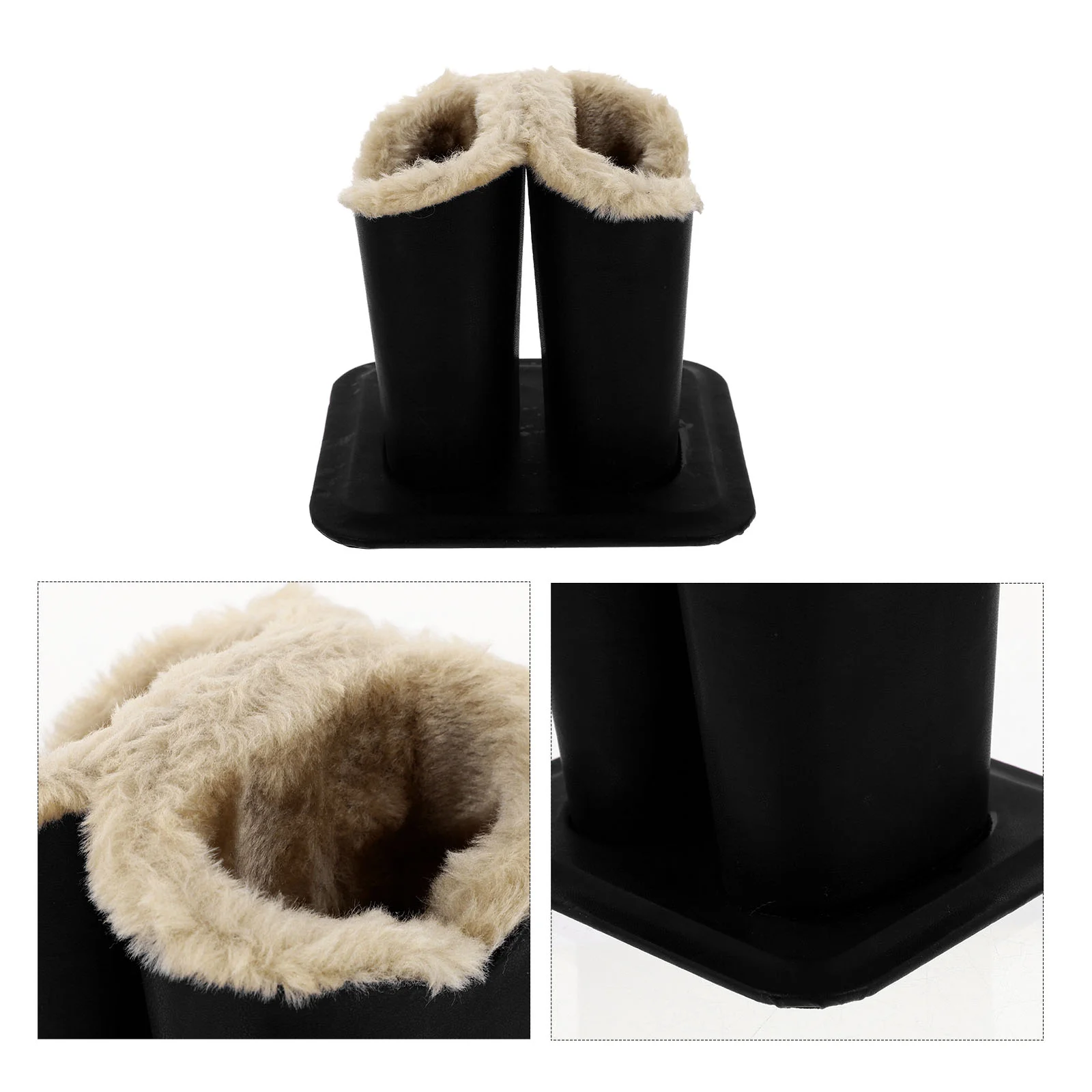 Plüsch Brillen Halter Lagerung Bin Show Rack Desktop Ständer Halterung Flauschige Haut Gefüttert Fall