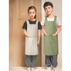 Children's polyester apron, calligraphy waterproof painting, kitchen art