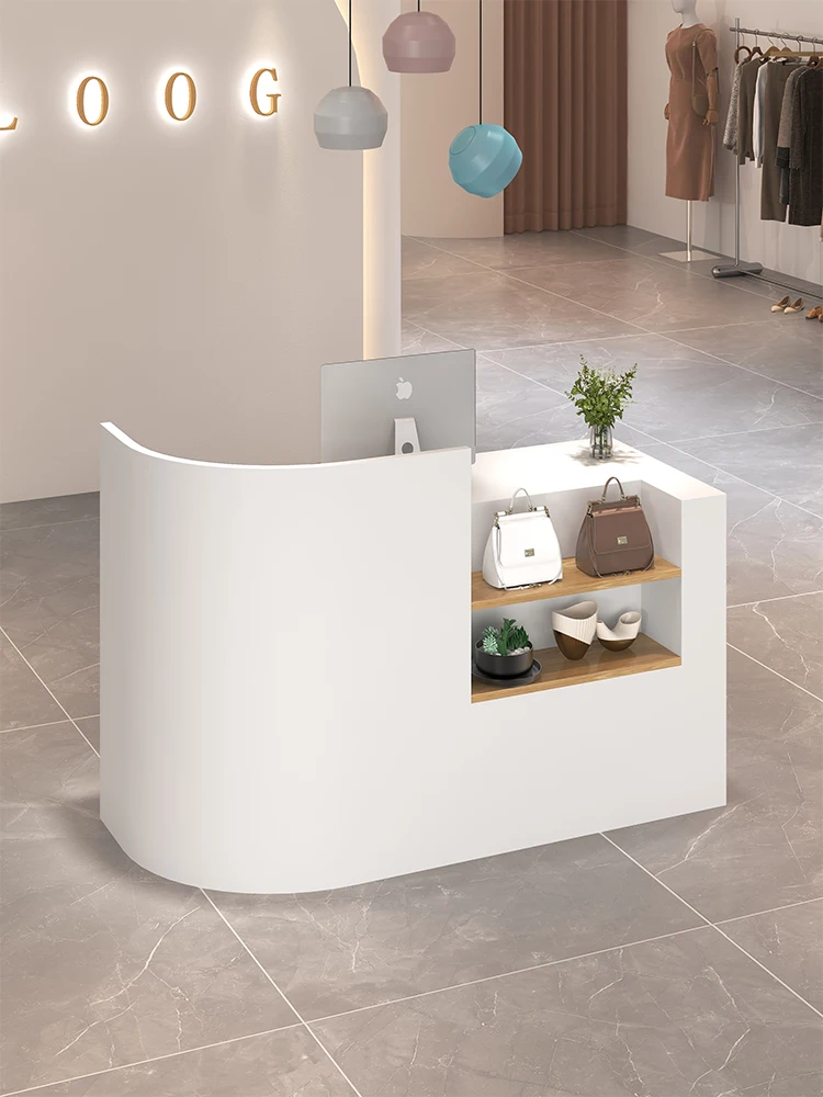 

Clothing Store Checkout Page Counter Store Small Simple Modern Women's Clothing Beauty Salon Bar Corner Reception Desk