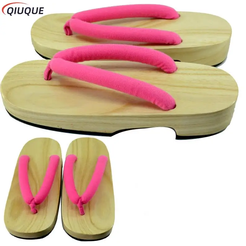 Anime Cosplay Accessory Kamado Nezuko Cosplay Clogs Kimono Flip-flops Geta Slippers Shoes