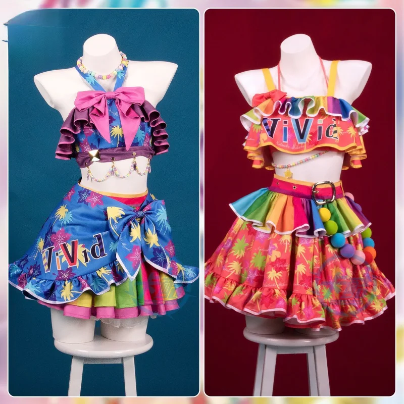 

Aikatsu！Kanzaki Mitsuki Natsuki Mikuru Cosplay beauty moon Costume Halloween New Sweet Lolita Dress Top Props Accessories Set