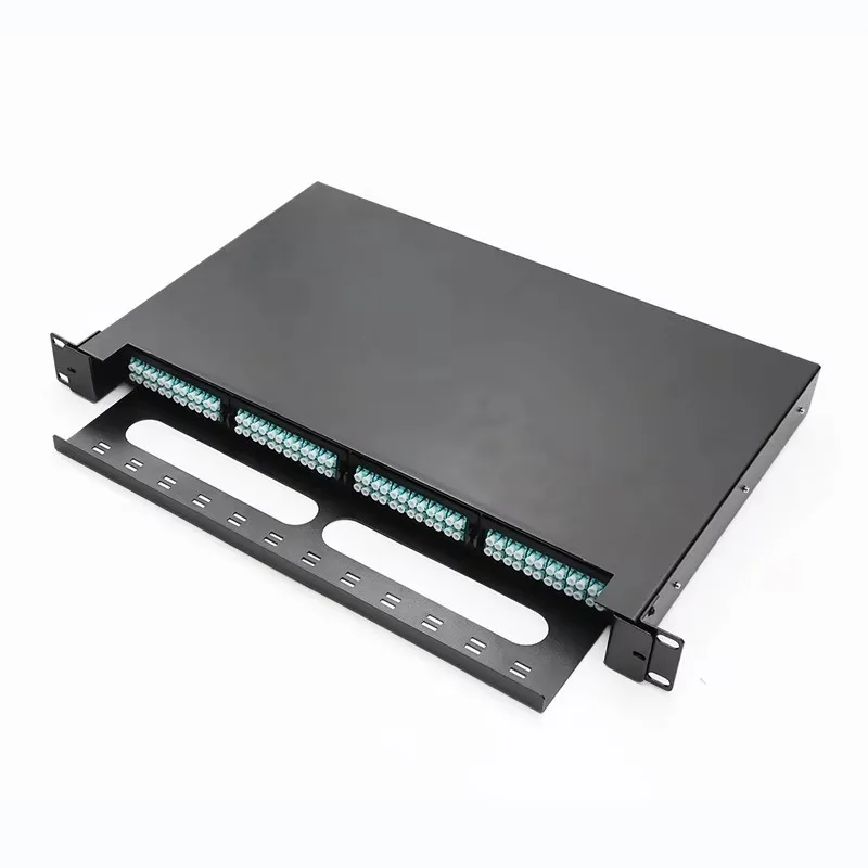 1U 19 Inch Rack Mount MPO MTP Patch Board 144 Fiber 96 Fiber 48 Core High Density Optical Distribution Frame
