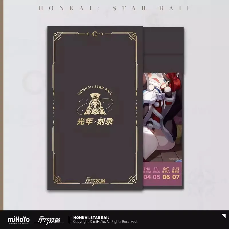 Honkai Star Rail Official Themes Desk Calendar Dan Heng, March 7th Game Characters 2024 Weekly Calendars Cosplay Gift