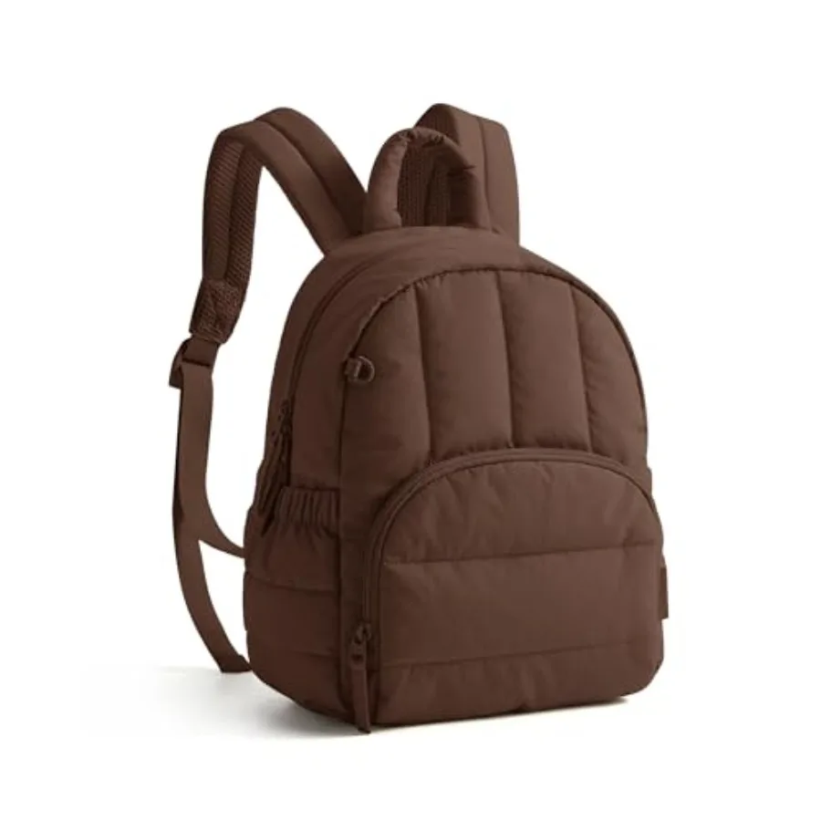 Mini sac à dos pour femme, léger, matelassé, petit sac à dos, sac à main, sac à dos de voyage décontracté, sac à dos mignon résistant à l'eau pour