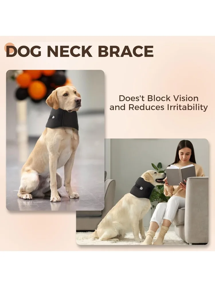 Dog Neck Brace Supports Cervical Vertebral Sprains Instability, Neck Brace for Dog Cervical Collar,Helps Puppy Recover