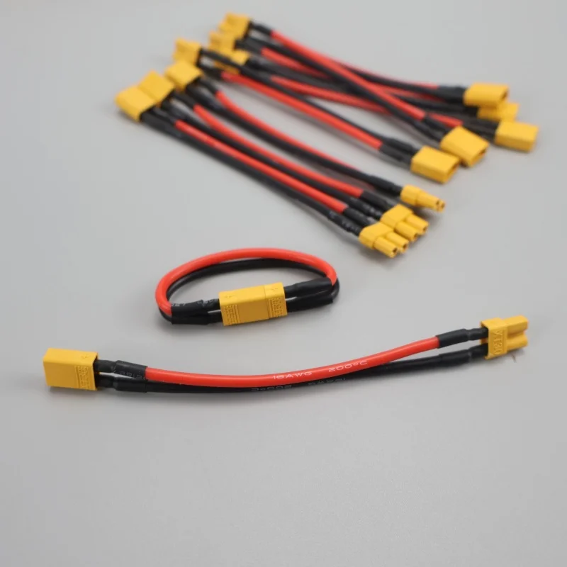 XT30 Male to Female Extension Cable 16AWG Silicone Wire for RC Lipo Battery ESC FPV Drone