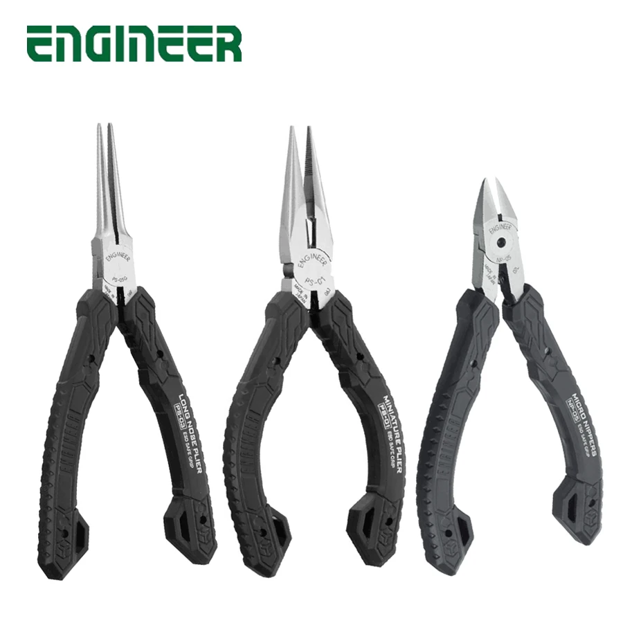 

ENGINEER Micro Nipper ESD Compact Precision Compact Long Nose Pliers ESD Safe Cutting Pliers PS-01|PS-03|NP-05