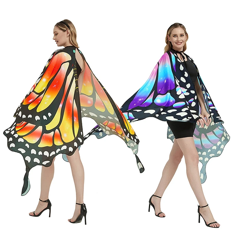 ファンシードレスダンス衣装 Ser 蝶の羽目隠しロールプレイ小道具パーティーポンチョケープコスプレ学校パフォーマンスコート