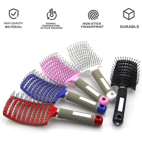1pcs 헤어 Detangling 마사지 브러쉬 여성 매직 헤어 브러시 두피 마사지 빗 헤어 전문 살롱 헤어 스타일링 도구