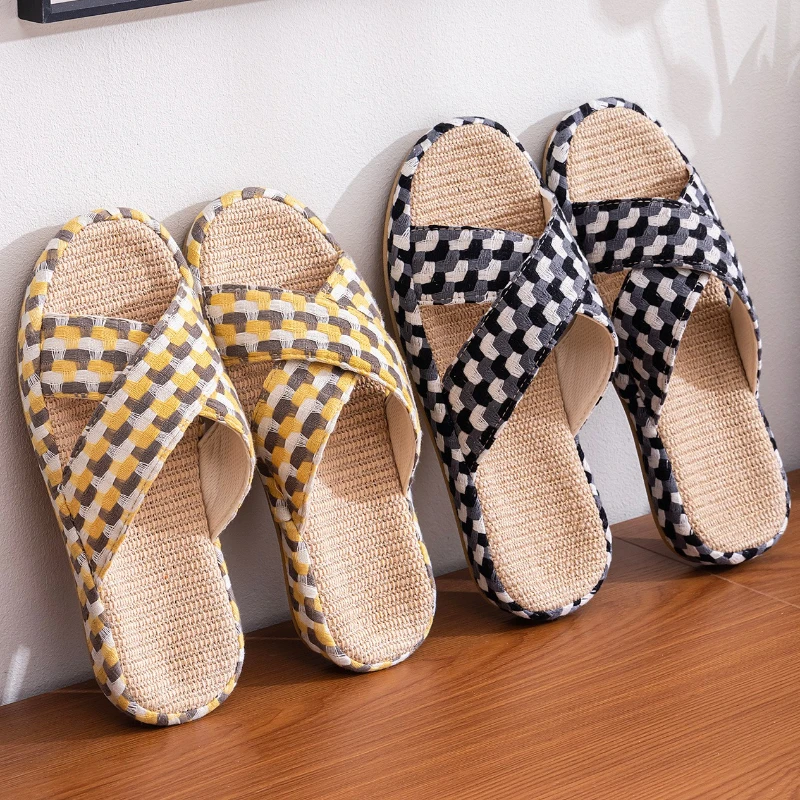 Women Fashion Korean - Pantuflas de Lino Transpirables 2026 para