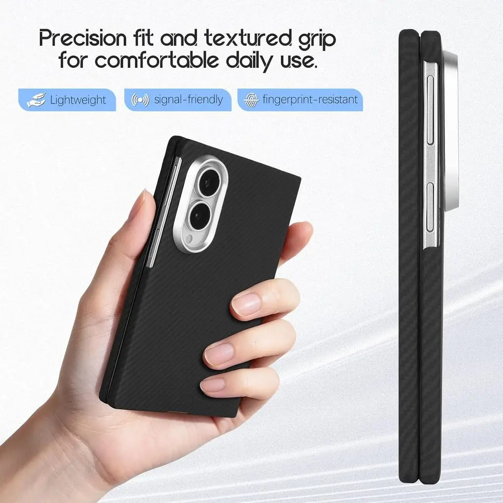 Genuine Carbon Fiber Magnetic Case for Samsung Galaxy Z Fold 8 Lightweight Slim 1500D Cover