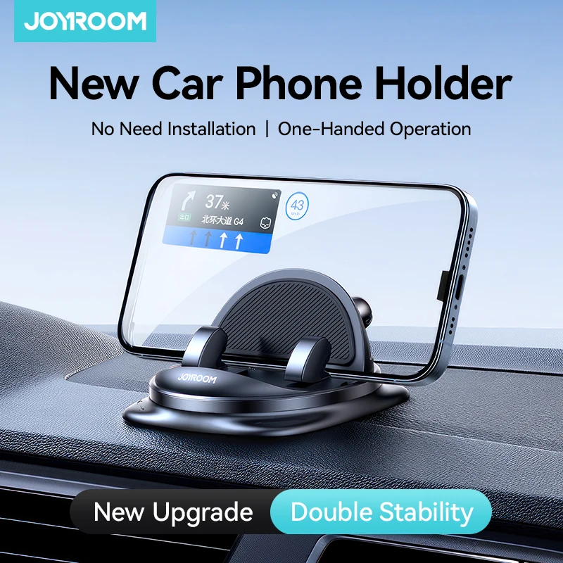 Joyroom 360° Rotation Car Phone Holder Dashboard Universal Silicone Phone Holder Mount One-Handed Operation Phone Holder For Car