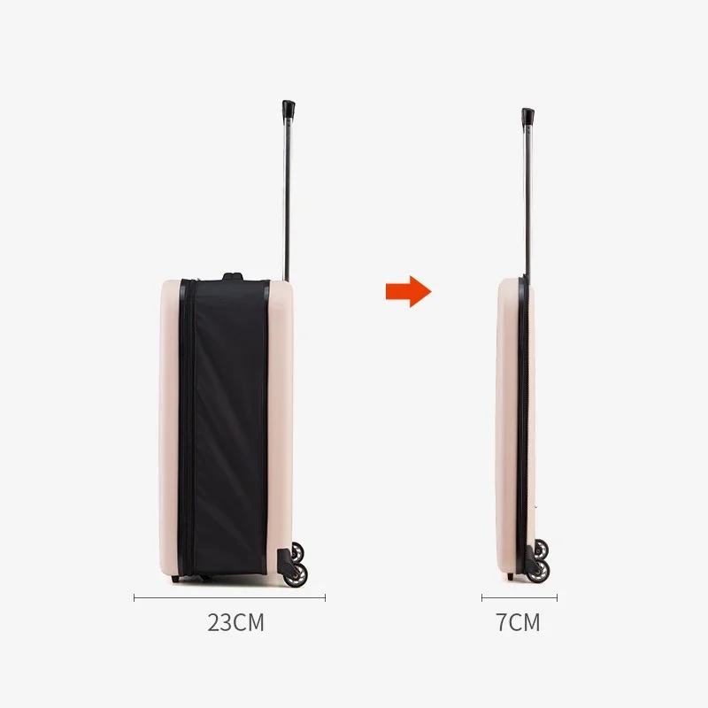 Saco Trolley Dobrável, Mala de Bagagem para Viagens de Negócios, Leve, Dobrável Mala Escolar, Presente Tronco Moda, 20 \