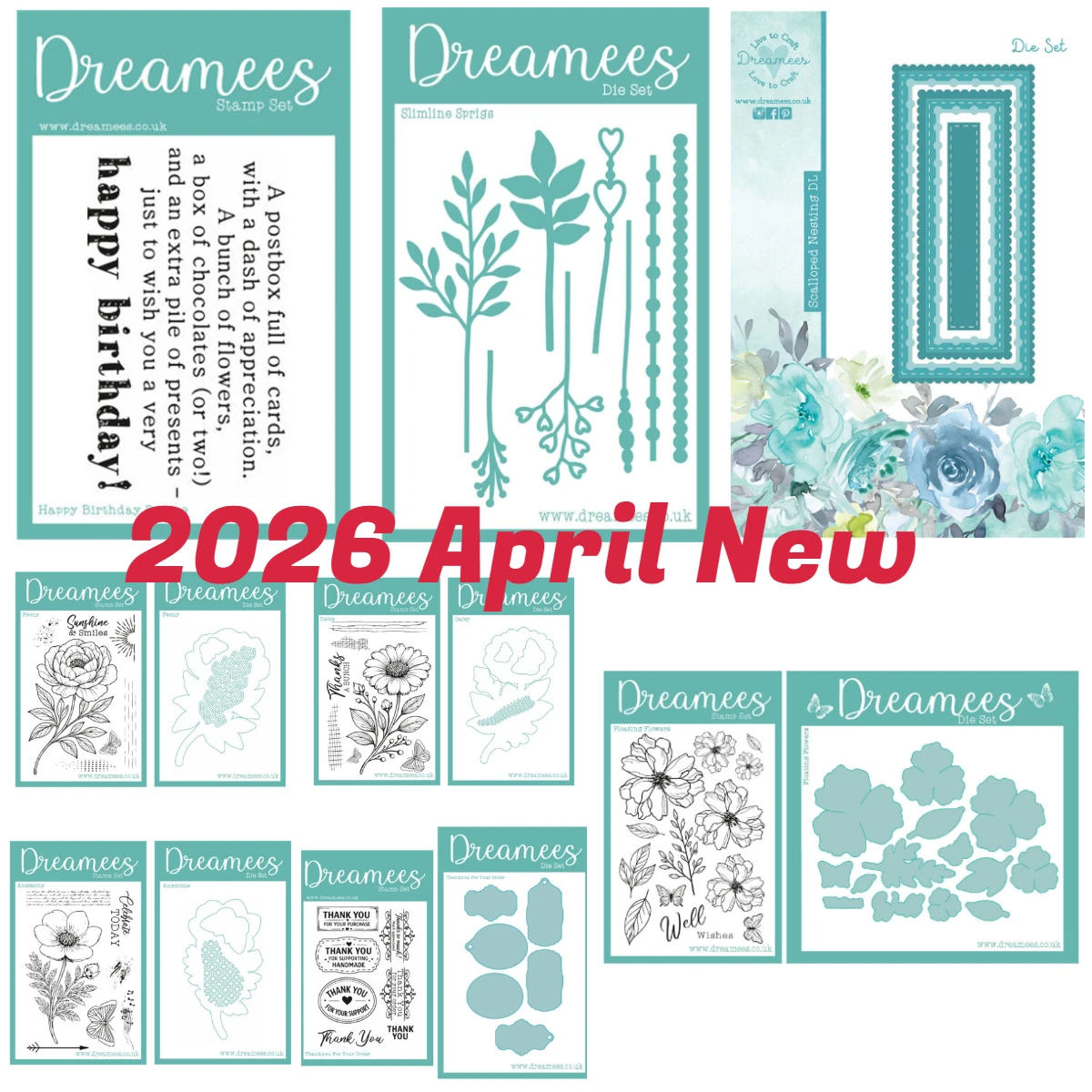 

Floating Flowers Happy Birthday Recipe New Metal Cutting Dies Stamps Scrapbook Diary Decoration Embossing Cut Dies Template DIY
