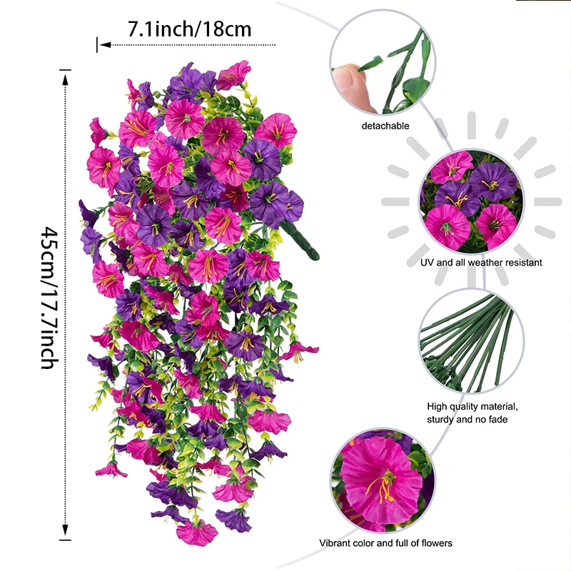 Рисунок 6 - искусственные подвесные цветы шелковые
