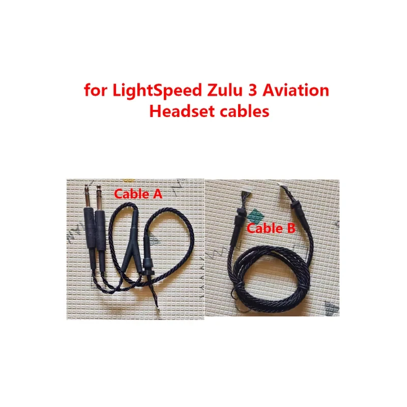 

Оригинальные новые кабели для наушников LightSpeed Zulu 3, сменные соединительные кабели для авиационных гарнитур, запасные части, 6,35 мм на 5,18 мм.