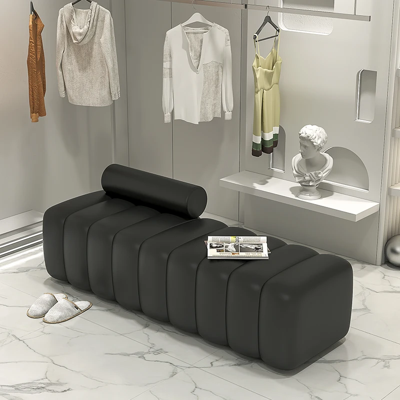 

Luxury High-End Creative Shoe-Changing Stool Home Sofa for Living Room Light French Entrance Furniture with Sense