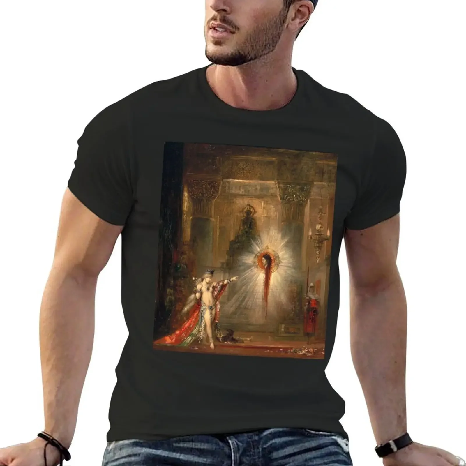 The Apparition 1876 - Gustave Moreau T-Shirt summer clothes sweat plain plus size clothes T-shirt men