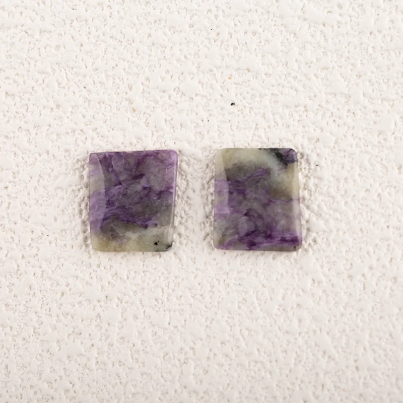 Purple Opalised Tiffany Stone Charms Jewelry Semiprecious Stones,Earrings Beads for Jewelry Handmade Natural Jewelry 17x15x3mm3g