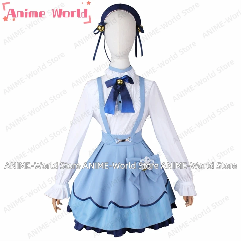 《Custom Size》 YouTuber VTuber NIJISANJI Vliver Amamiya Kokoro Cosplay Costume Uniform Halloween Christmas Party Wig