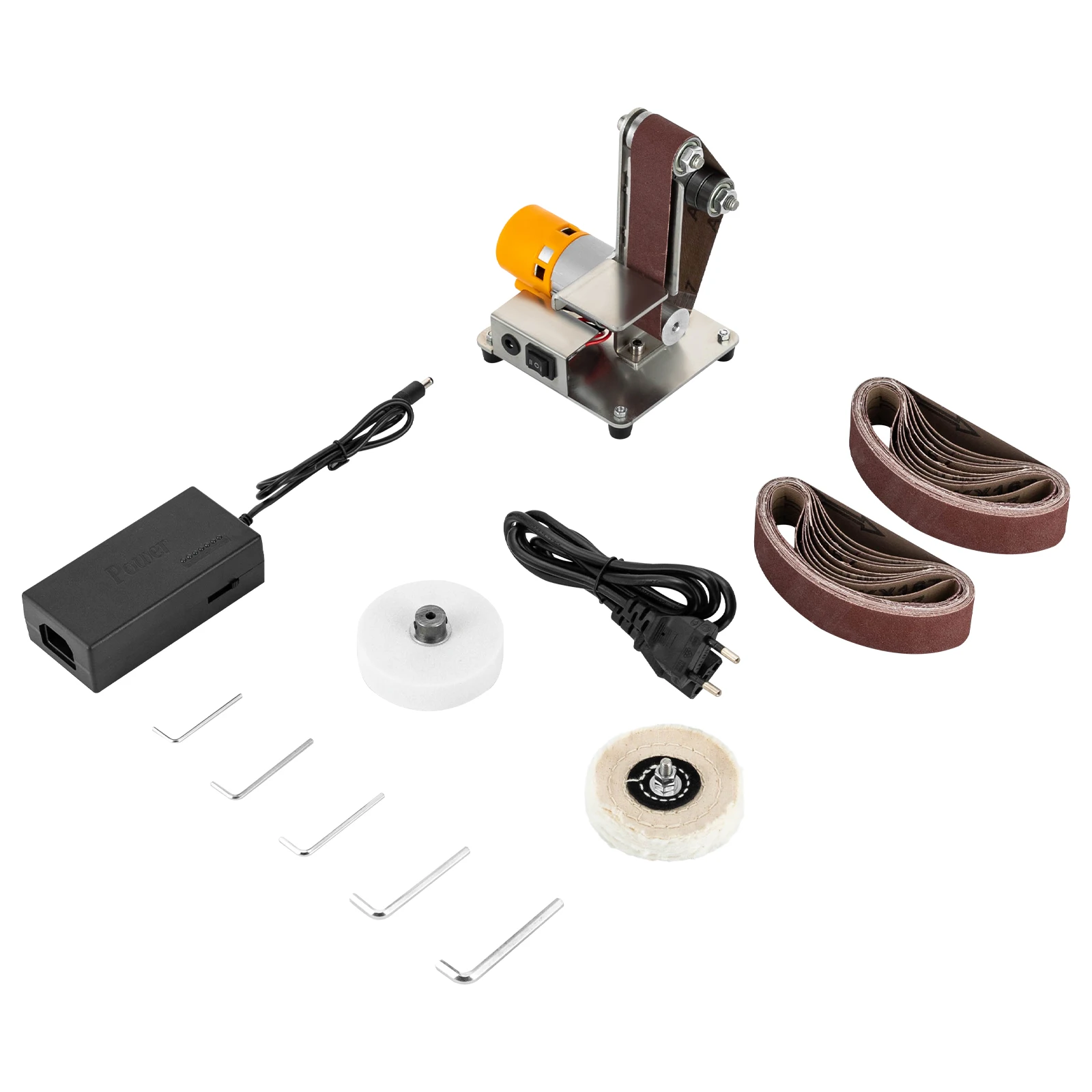 Mini ponceuse à bande, ponceuse électrique d'établi, polisseuse de meuleuse de Table 4000-9000/min