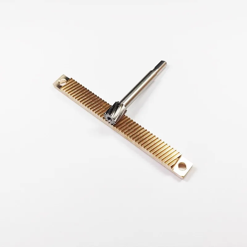 0.5 module 12-tooth micro gear rack stainless steel brass optical moving stage guide rail fine-tuning slide rail drive