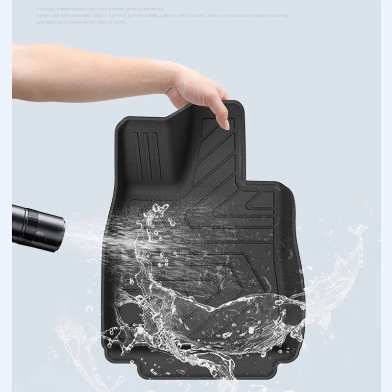 Floor Mats for 2026 MG 07 EV All Weather TPE Floor Liners 1st and 2nd Row Car Mats Black Cargo Liner Trunk Mat