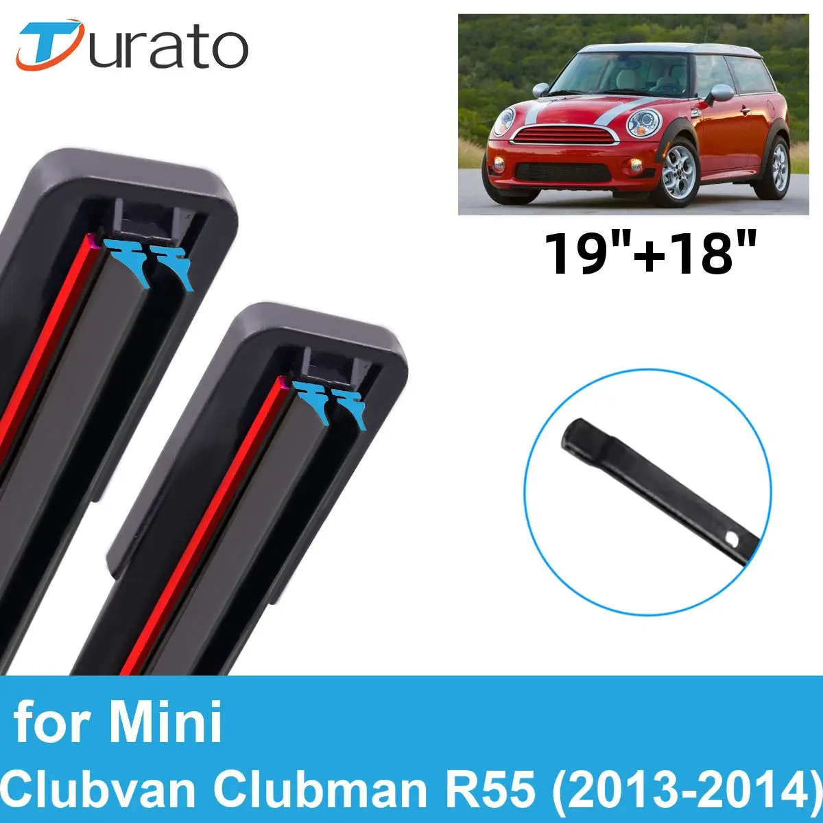 

Щетки стеклоочистителя автомобильные 2 шт. для 2013-2014 Mini Clubvan Clubman R55, лобовое стекло переднего ветрового стекла, двойные резиновые автомобильные аксессуары 2013 2014