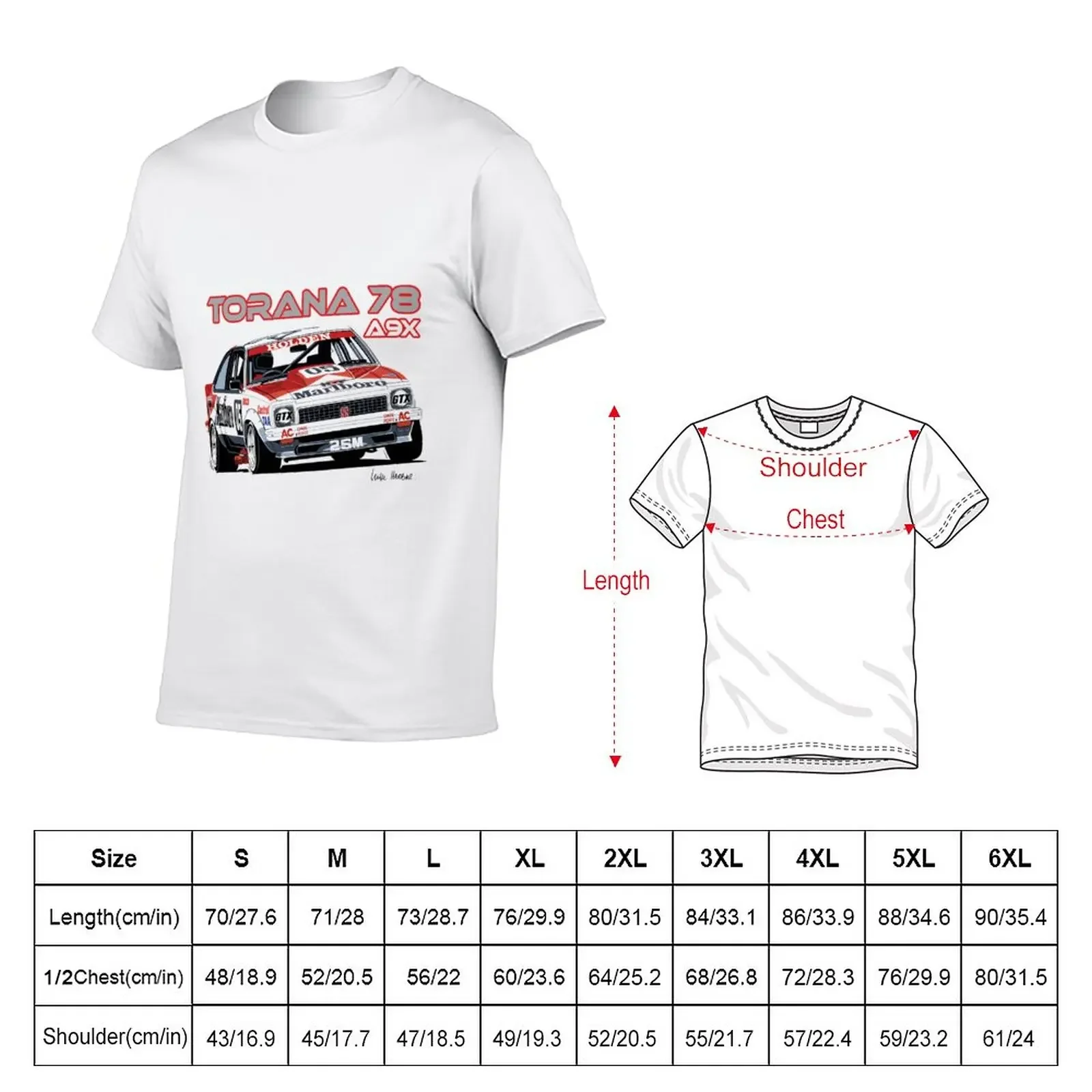 Holden A9X Torana, Peter Brock Design T-Shirt graphics plus size tops summer clothes t shirts for men graphic