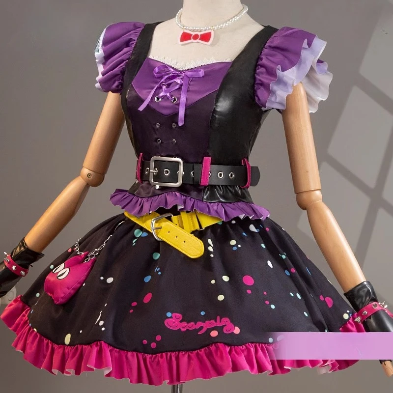 أزياء نسائية رائعة التأثيرية تنورة الحفلات المسائية الشيطان الحلو ملابس نسائية للفتيات لوليتا زي الهالوين ملابس لعب الأدوار