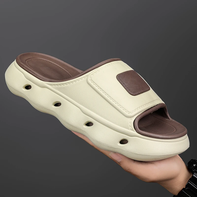 

Summer Men Slippers Platform Garden Shoes Mixed Colors Design Sandals EVA Casual Waterproof Outdoor Beach Slippers Plus Size 49