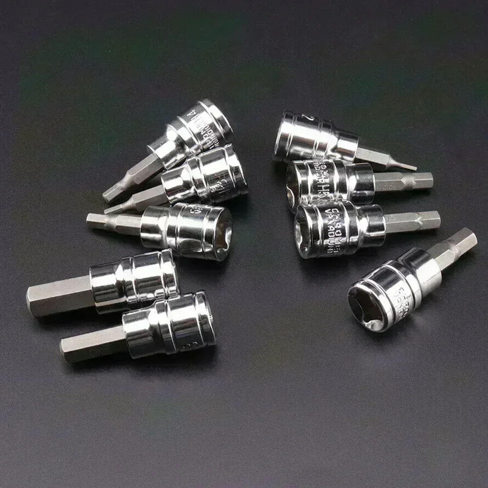9 Pcs Hex Bit Sockets Allen Key Set 3/8