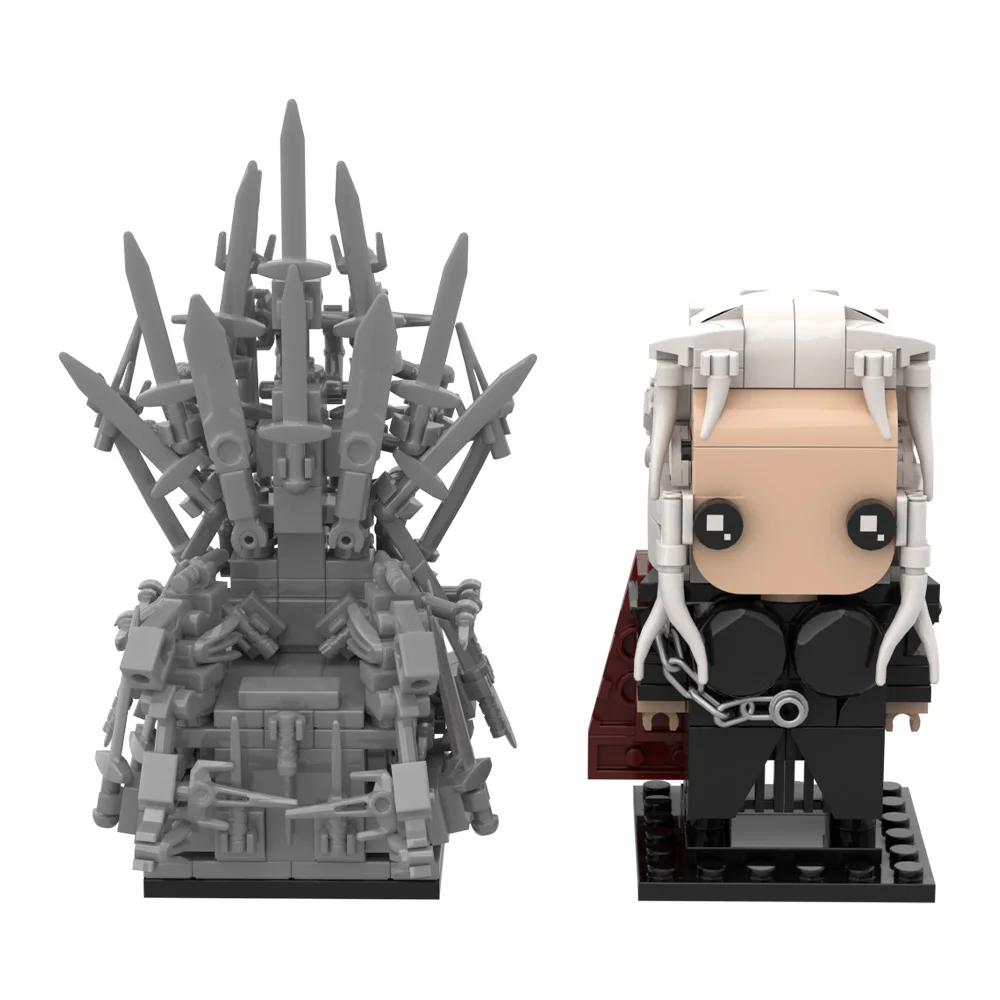 Moc ferros tronos modelo blocos de construção famoso filme direito uma canção de gelo e fogo ed figuras brickheadzs tijolos brinquedos presente