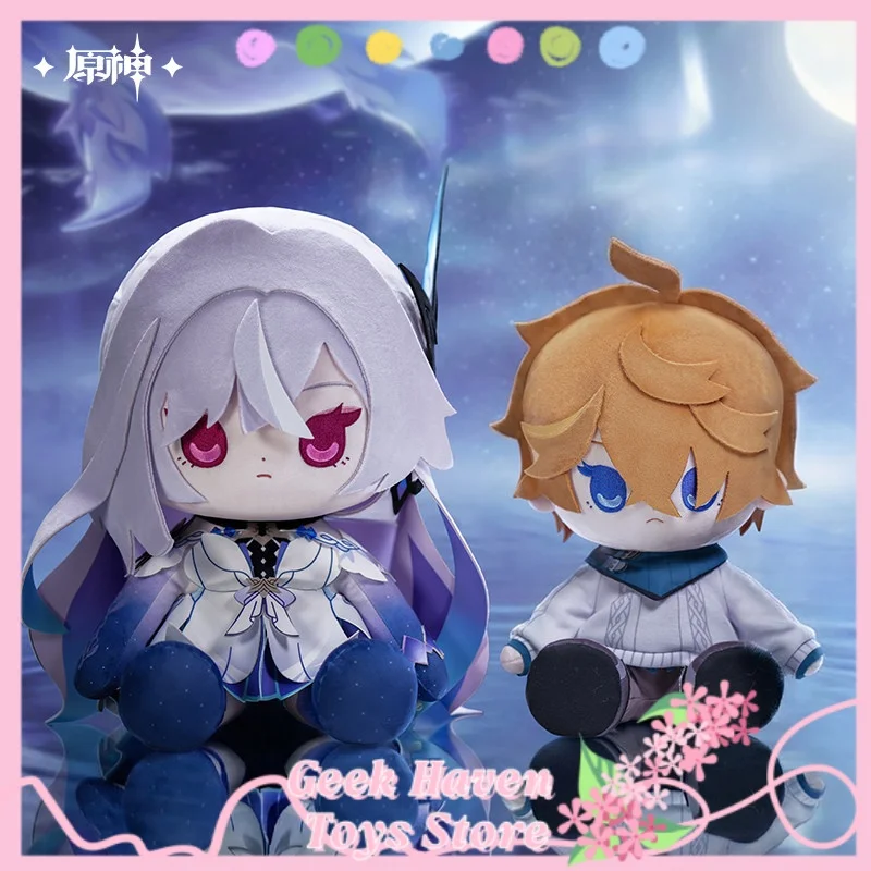 

Плюшевая игрушка Genshin Impact: Сидячий персонаж Скирк Джуниор (Тартаглия), подарок на праздник, игровая приставка ﻿