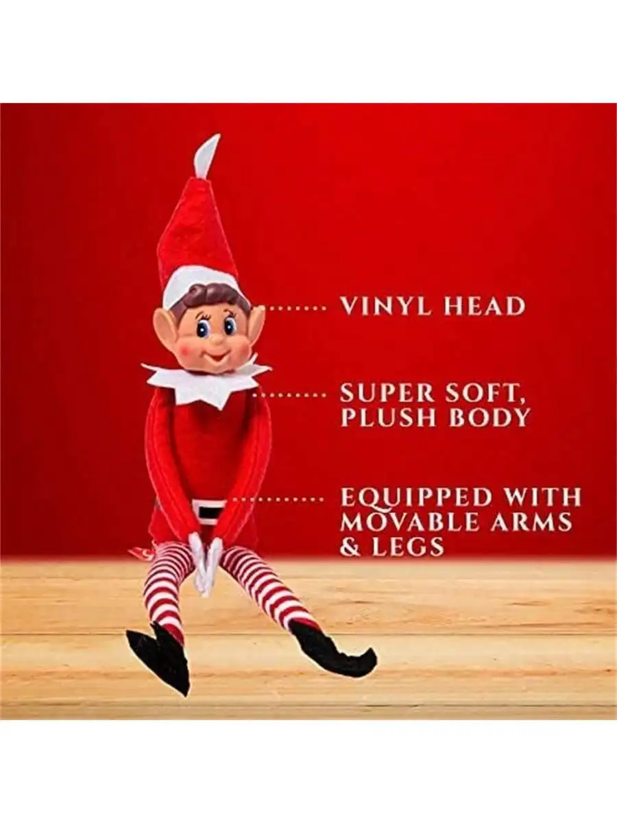 1pc Christmas Elf Behaving Badly Plush Toy | Novelty Long Bendy Christmas Elves Doll