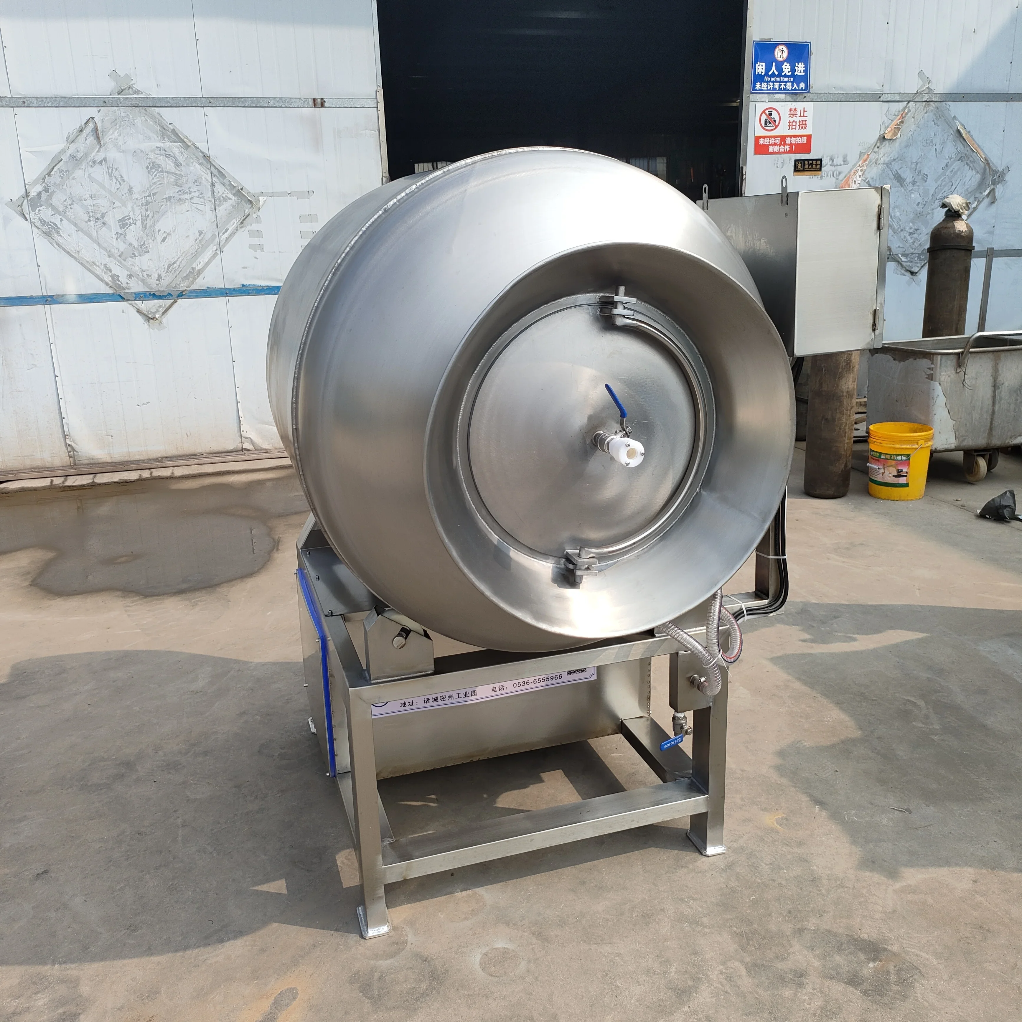 The latest vacuum roller kneading machine for chicken marinating Vacuum meat mixer for meat processing