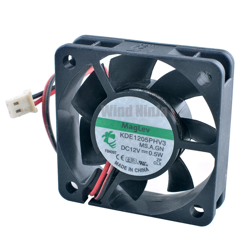 Ventilateur de refroidissement silencieux pour alimentation CPU, 5cm, 50mm, 50x50x15mm, DC 12V, 0.5W, KDE1205PHV3