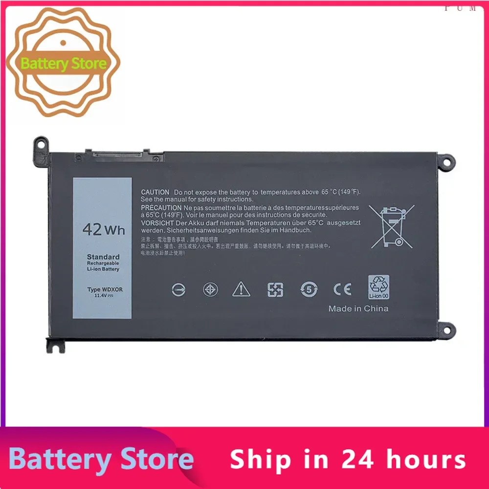 New WDXOR Laptop Battery For Dell Inspiron 7000 15 7560 5538 5567 5568 P61F 14 7460 5468 7569 7472 7570 7560 WDX0R T2JX4 3CRH3
