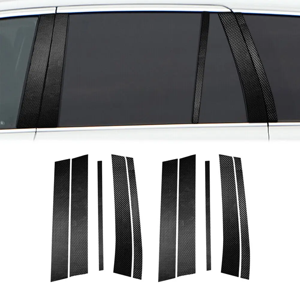 

Real Carbon Fiber B Pillar Panel Posts Door Trim Cover for VOLVO XC90 2002-15