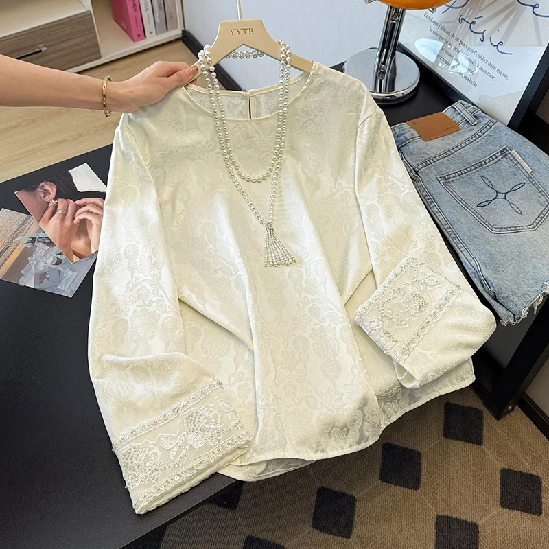 

Женская верхняя одежда больших размеров с эффектом похудения, китайская вышивка, новая модная коллекция весна-осень