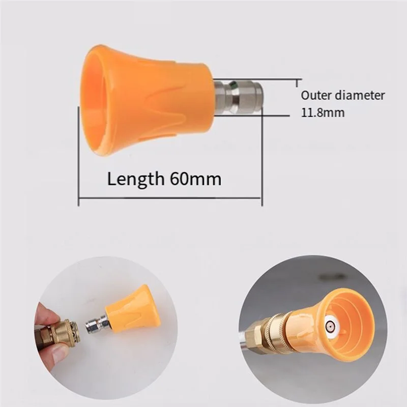 Pressure Washer Nozzle Guard, Power Washer Nozzle Tips with Protector Holder, 5 Pressure Washing Tips 1/4In, Orifice 4.0