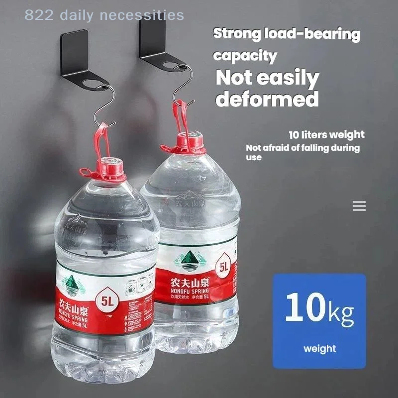 convenient2 Pack Waterproof And Strong Load Perfect For Black Adhesive Shampoo Shower Gel Holders With No Drill Bathroom Storage