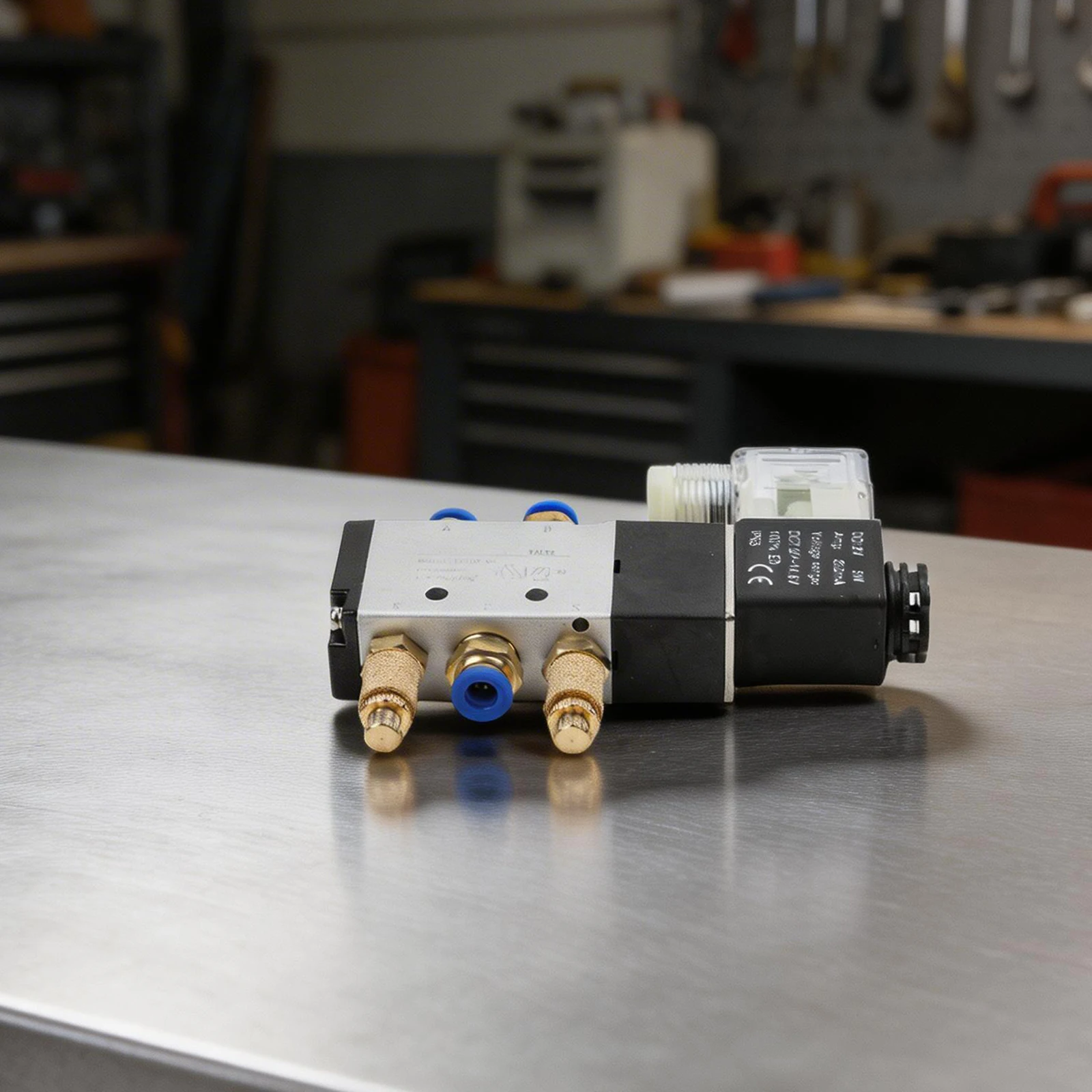Part Solenoid Valve Business Control Mufflers Industrial Male Connectors Pneumatic Replacement 0.15 0.8Mpa 2 Position