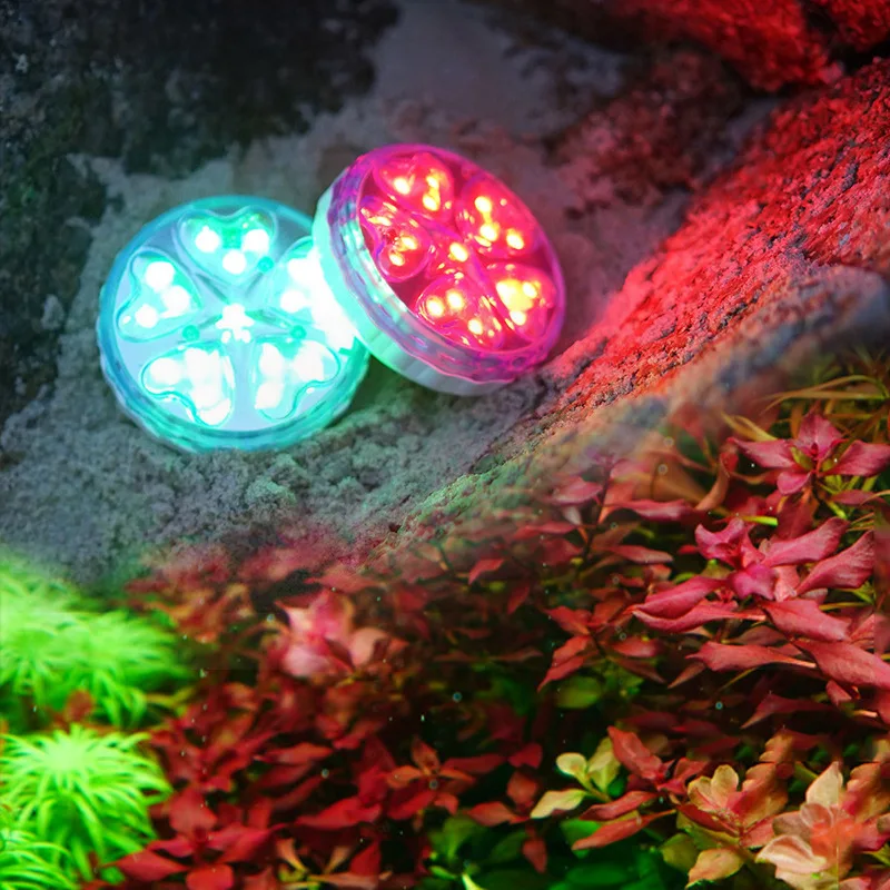 

Aquarium Submersible Light Color Changing Remote Control Fish Tank Lamp Pool Magnetic Knob Led High Brightness Underwater Lights